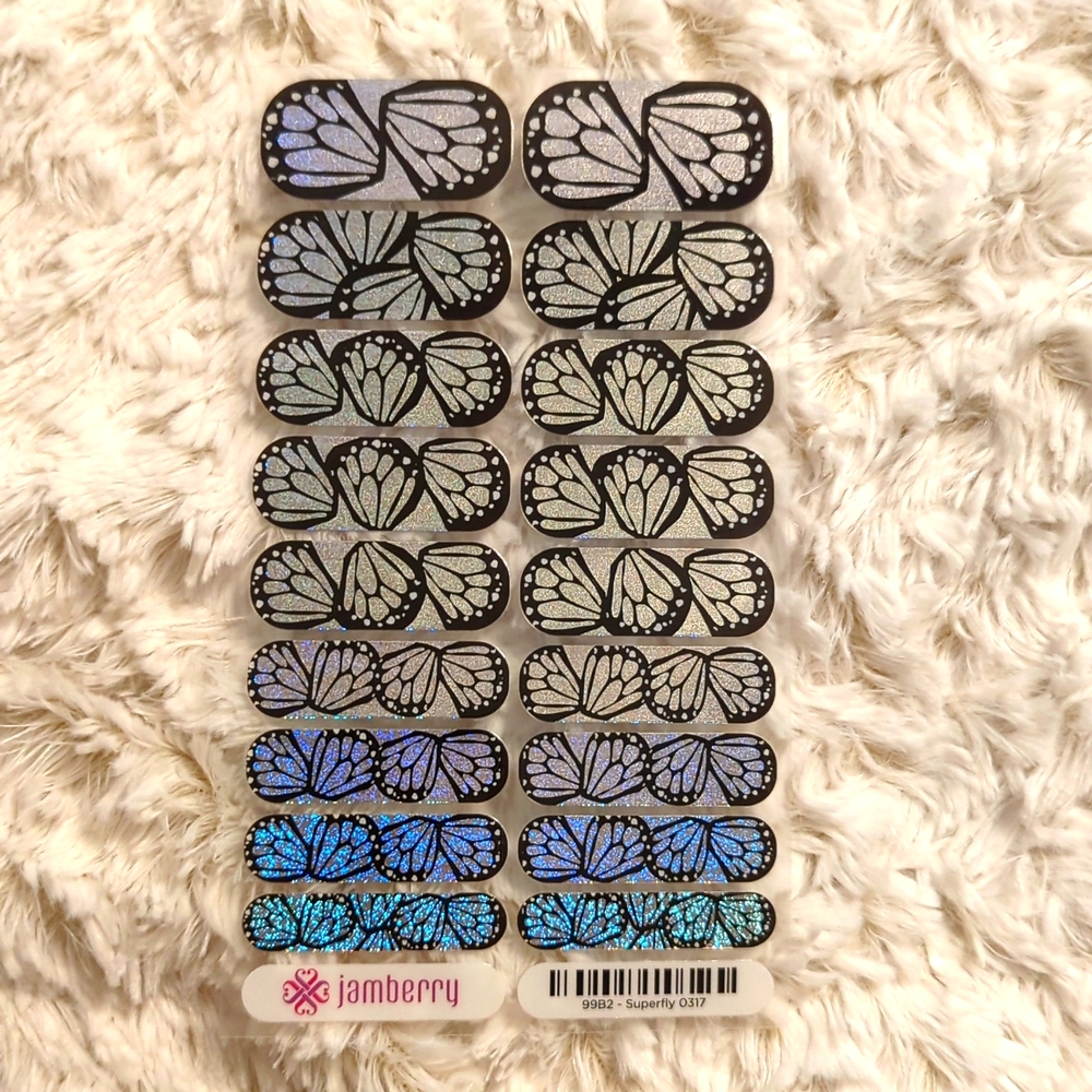Jamberry Superfly Butterfly Nail Wrap